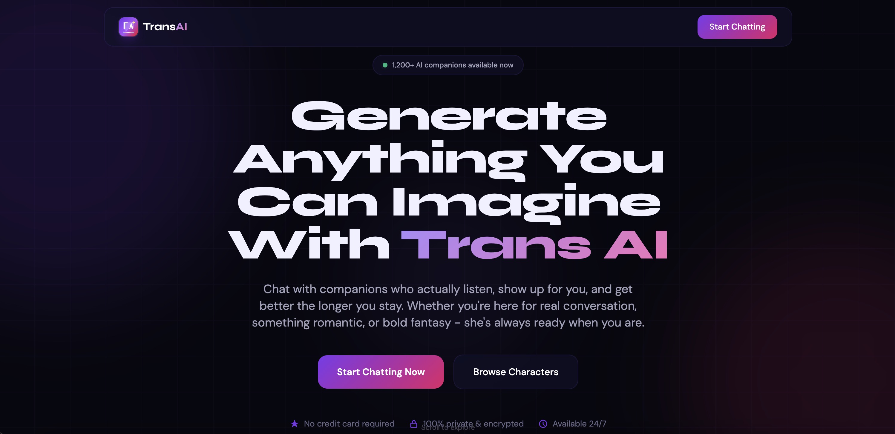 Captura de AI Trans Chat